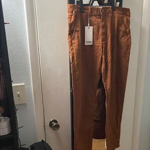 Denim & Flower Brown Straight Leg Pants